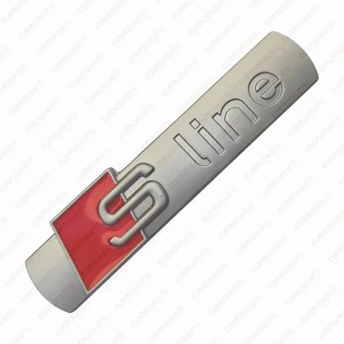 Logo Emblema Audi S-Line Gris Mate Nuevo